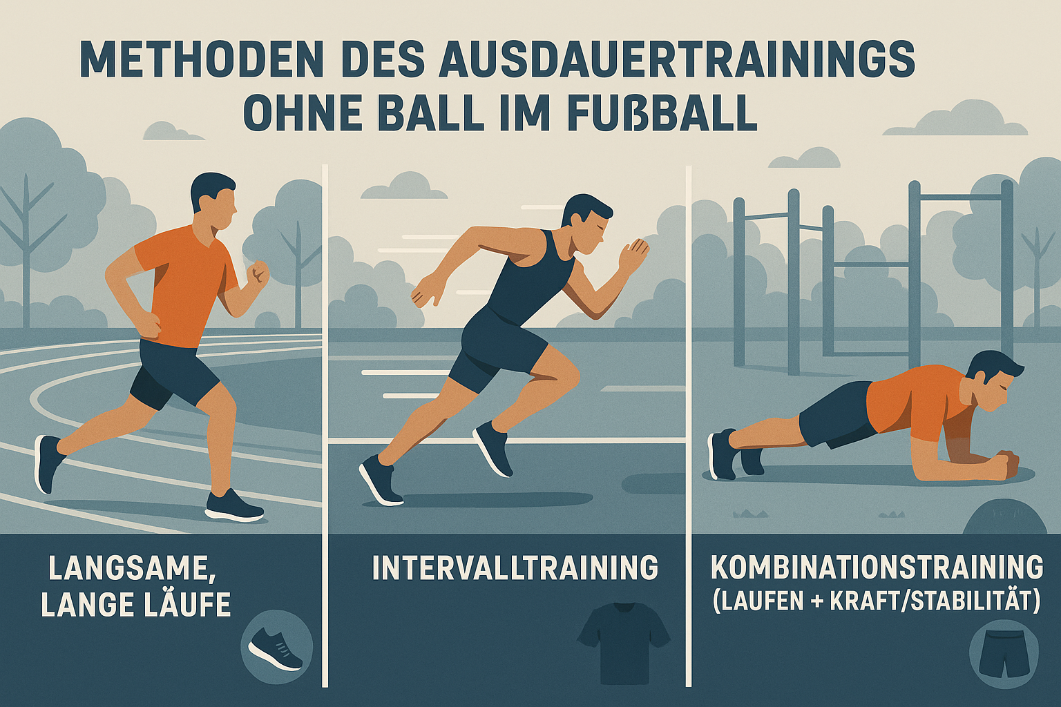 Fußball-Trainig ohne Ball