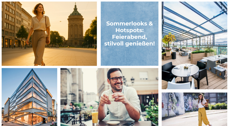 Collage von sommerlichen Bildern